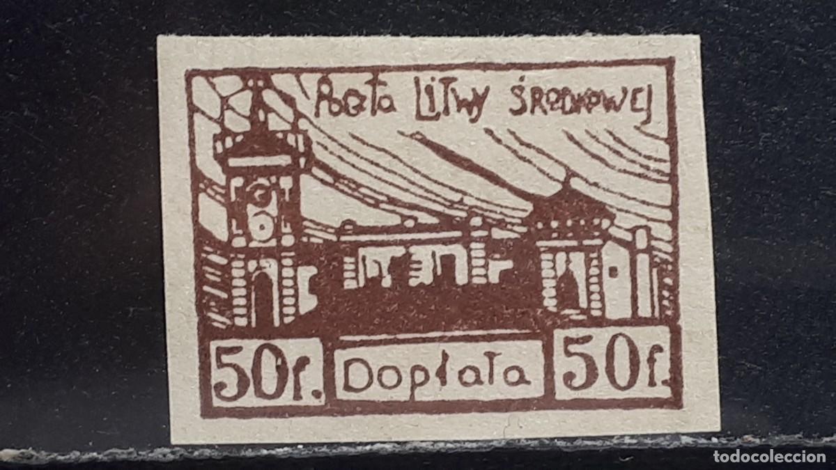 Sellos: LITUANIA, A&Ntilde;O 1920. *. TASAS YVERT 1