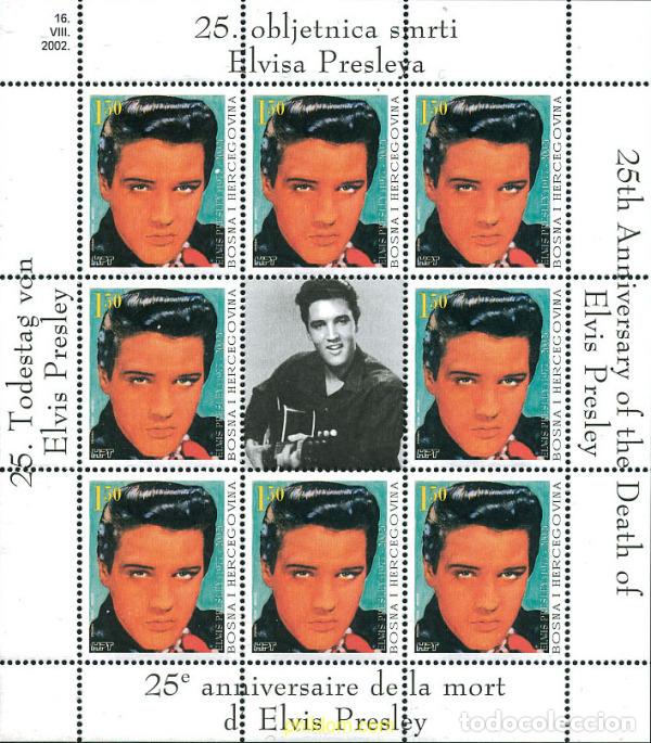 Sellos: 103645 MNH BOSNIA-HERZEGOVINA. Adm Croata 2002 25 ANIVERSARIO DE LA MUERTE DE ELVIS PRESLEY