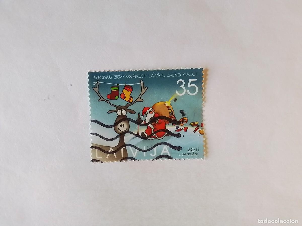 Sellos: A&Ntilde;O 2011 LETONIA SELLO USADO