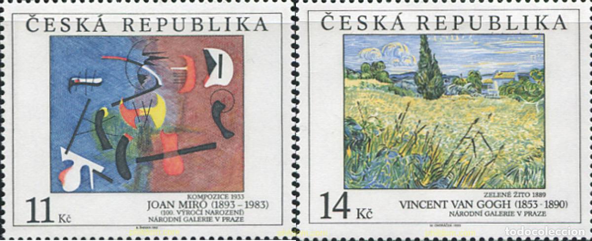 Sellos: 156904 MNH CHEQUIA 1993 OBRAS DE ARTE EN LOS SELLOS