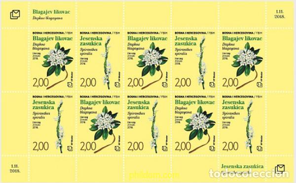 Sellos: 595872 MNH BOSNIA-HERZEGOVINA. Adm Croata 2018 FLORES