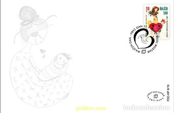 Sellos: 612313 MNH BOSNIA-HERZEGOVINA. Adm Croata 2019 DIA DE LA MADRE 2019