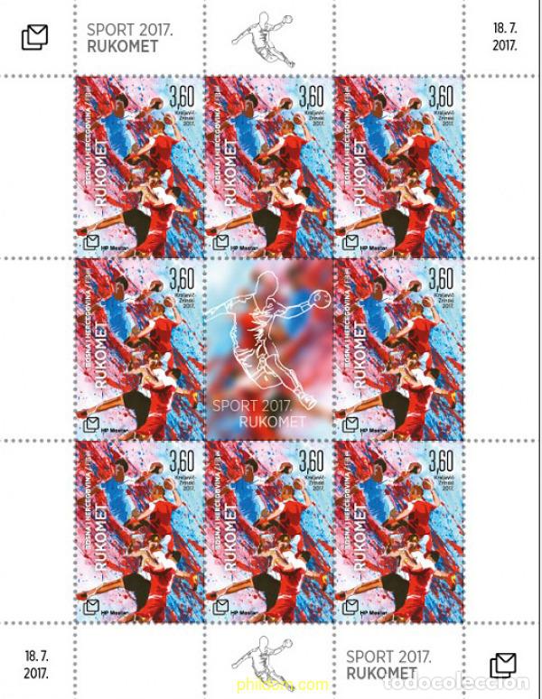 Sellos: 591456 MNH BOSNIA-HERZEGOVINA. Adm Croata 2017 DEPORTES - BALONMANO