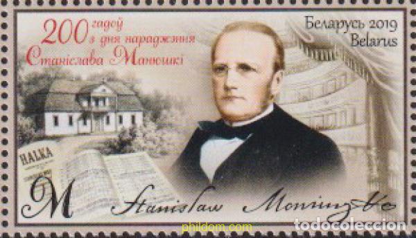 Sellos: 635425 MNH BIELORRUSIA 2019 BICENTENARIO DEL NACIMIENTO DEL COMPOSITOR BIELORRUSO STANISLAW MONIUSZ