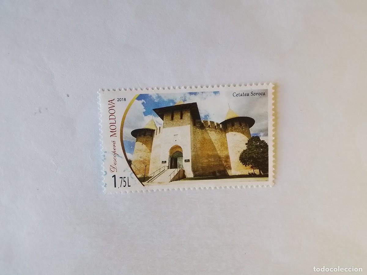 Sellos: A&Ntilde;O 2018 MOLDAVIA SELLO USADO
