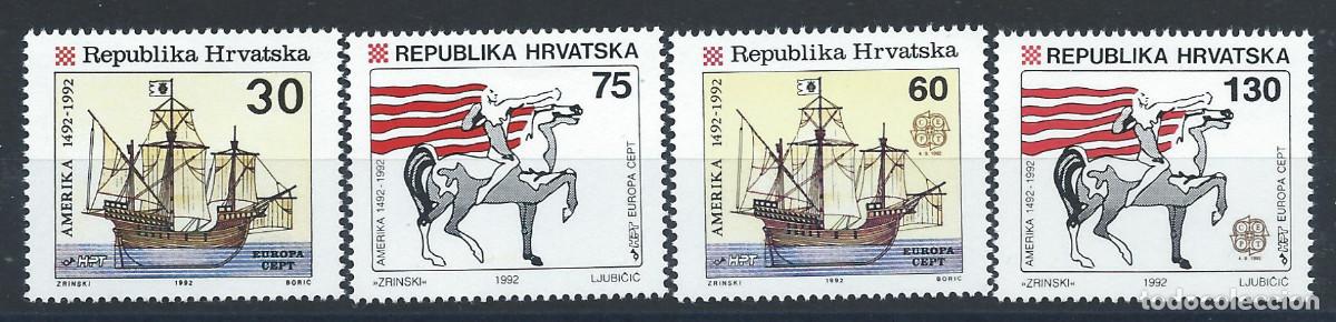 Sellos: Croatie N&deg;169/72** (MNH) 1992 - Europa &rdquo;Christophe Colomb&rdquo;