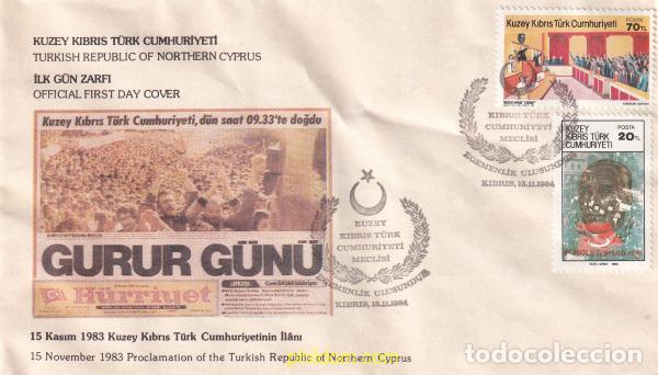 Sellos: 780469 USED CHIPRE. Administraci&oacute;n turca 1984 1 ANIVERSARIO DE LA REPUBLICA