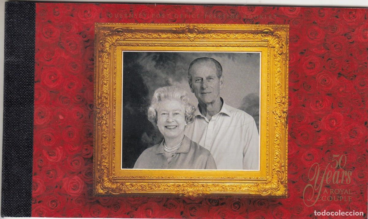 Sellos: HB1295 -GUERNESEY/GUERNSEY 1991 -YVERT Carn&eacute; C515 ** NUEVO SIN FIJASELLOS - 50 Aniv. Reina Isabel II