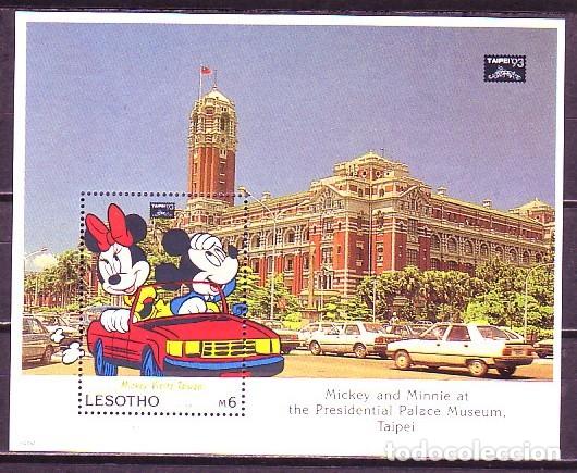 Sellos: HB1320 -DISNEY 1993 - LESOTHO HB 111 ** NUEVO SIN FIJASELLOS- 70 Aniv. Mickey