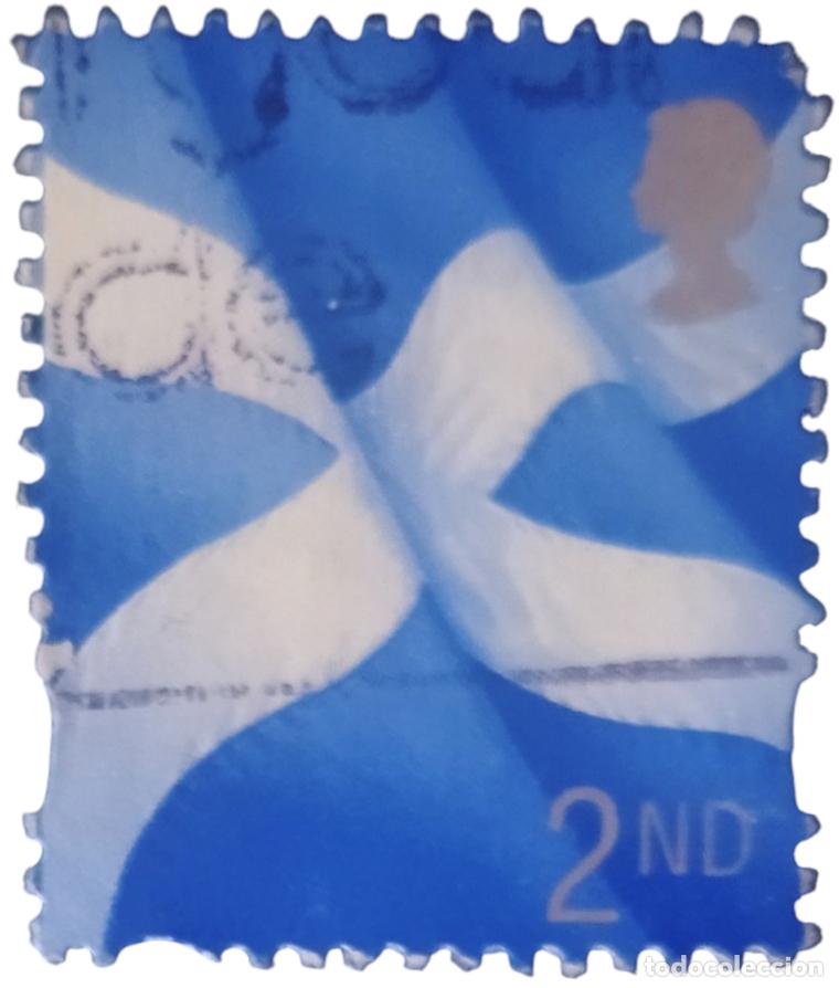 Sellos: ESCOCIA 1999 EMISIONES REGIONALES - BANDERA. USADO.