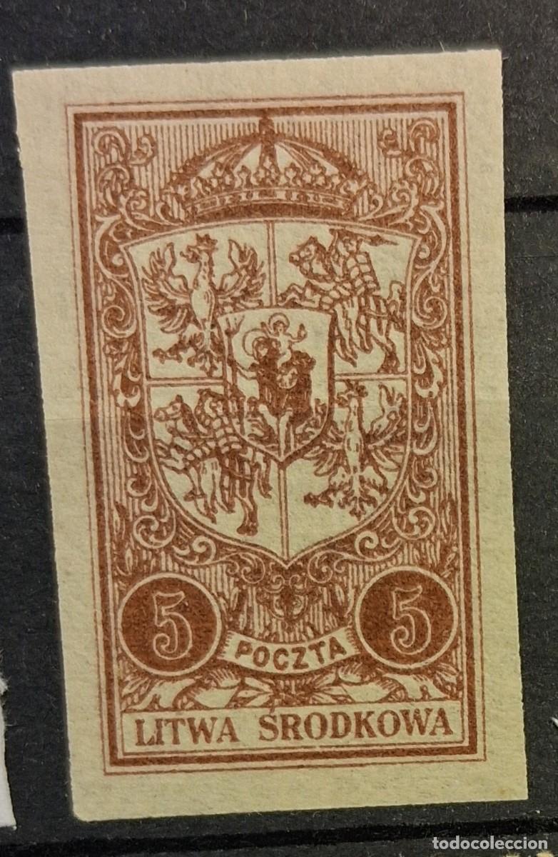 Sellos: LITUANIA CENTRAL, 1921, CAT.YT.ML.ND.32.TASAS.