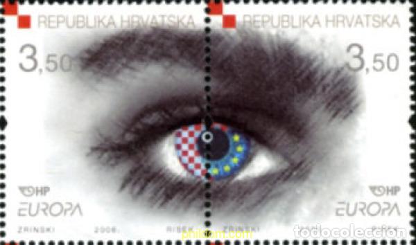 Sellos: 190452 MNH CROACIA 2006 EUROPA CEPT. LA INTEGRACION DE LOS INMIGRANTES SEGUN LA VISION DE LA GENTE