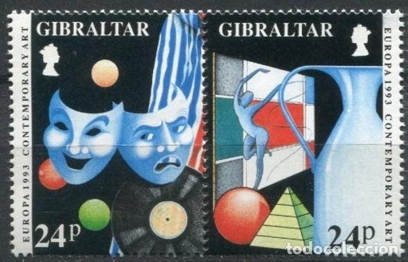 Sellos: SELLOS** GIBRALTAR 1993, YT 663/ 64
