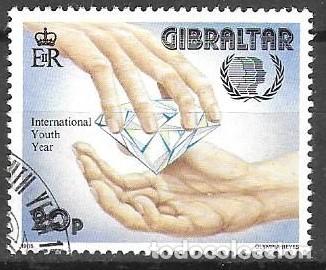 Sellos: SELLO USADO GIBRALTAR 1985, YT 507