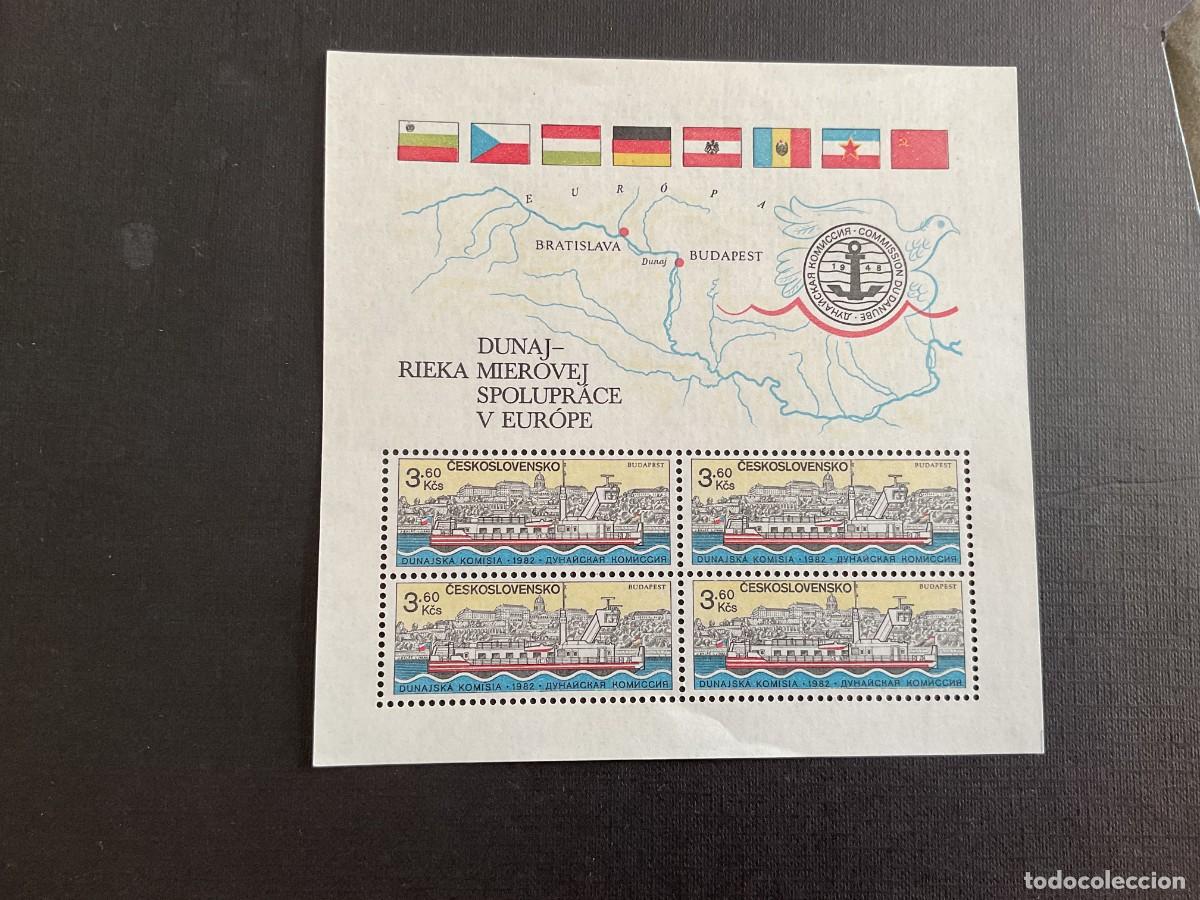 Sellos: CHECOSLOVAQUIA N&ordm; YVERT HB 58*** A&Ntilde;O 1982. COMISION DEL DANUBIO