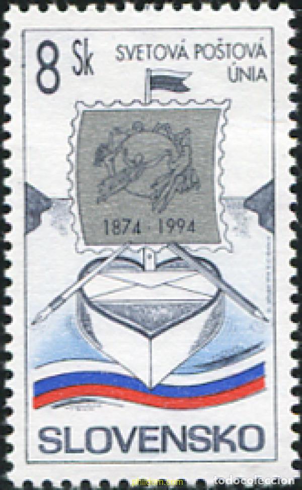 Sellos: 156491 MNH ESLOVAQUIA 1994 120 ANIVERSARIO DE LA UPU