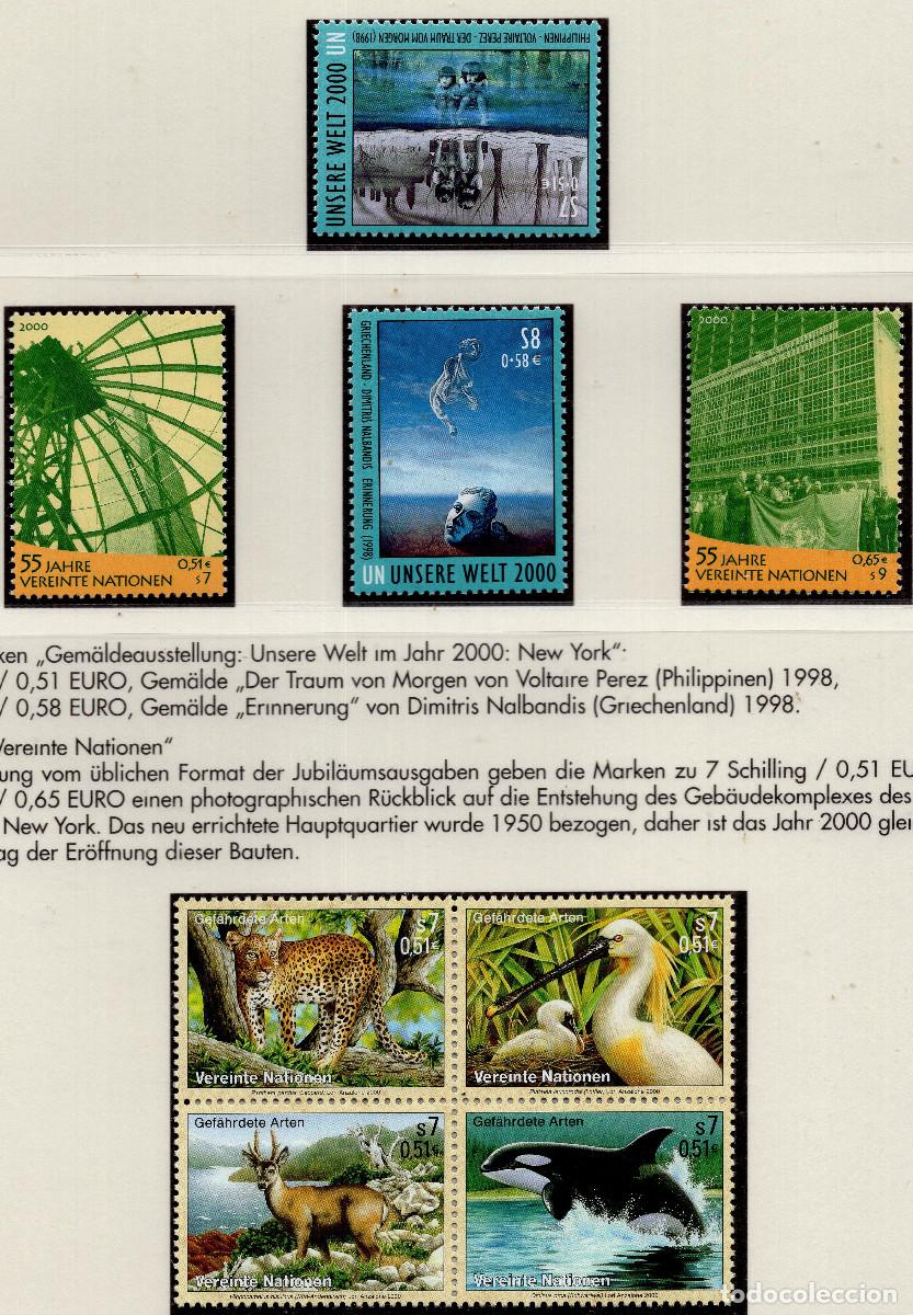 Sellos: ONU VIENA 2000 STAMPS MICHEL NT-WN 303-306+307-308+309-310