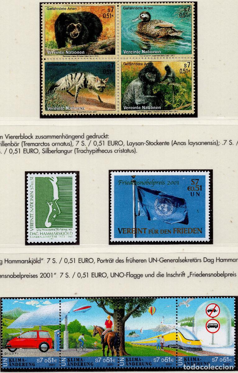 Sellos: ONU VIENA 2001 STAMPS MICHEL NT-WN 327-330+341+350+346-349