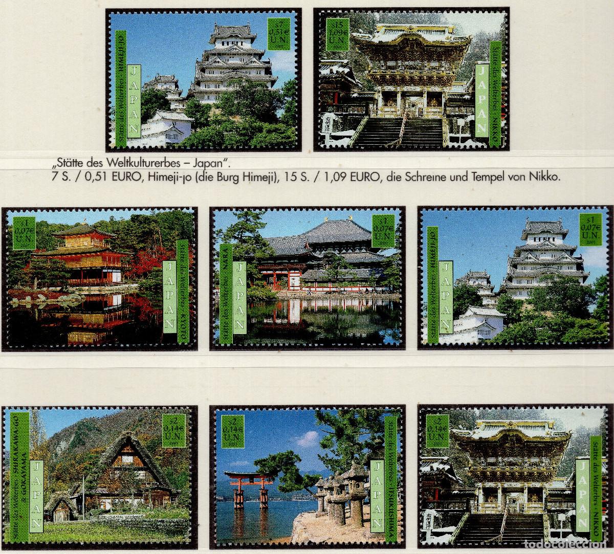 Sellos: ONU VIENA 2001 STAMPS MICHEL NT-WN 333-340