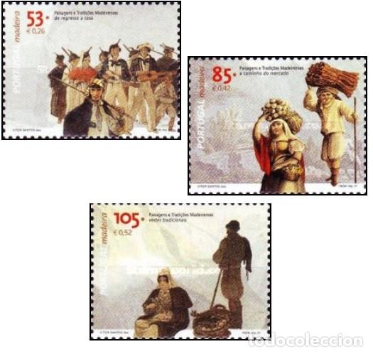 Sellos: Madeira 2001, SW-2013/15 &rdquo; Escenas tradicionales&rdquo;./ Nuevo, sin charnela. MNH.