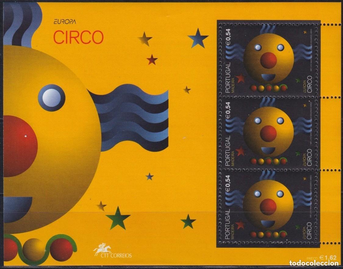 Sellos: Madeira 2002, SW-217HB &rdquo;Europa: El circo&rdquo;./ Nuevo, sin charnela. MNH.