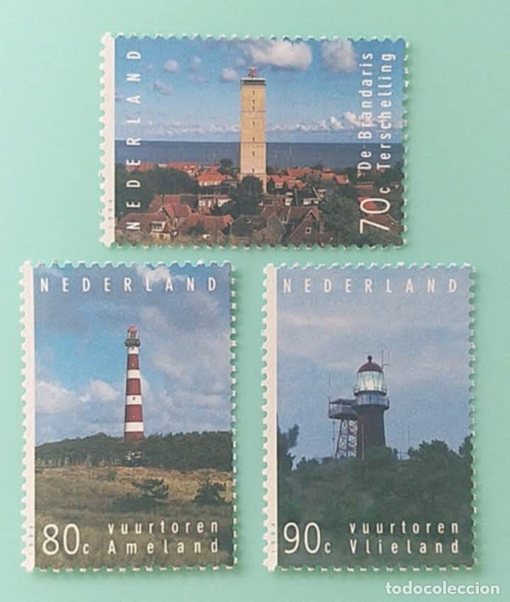 Sellos: Sellos Holanda 1997 1486/88 Faros 3v. Nuevos