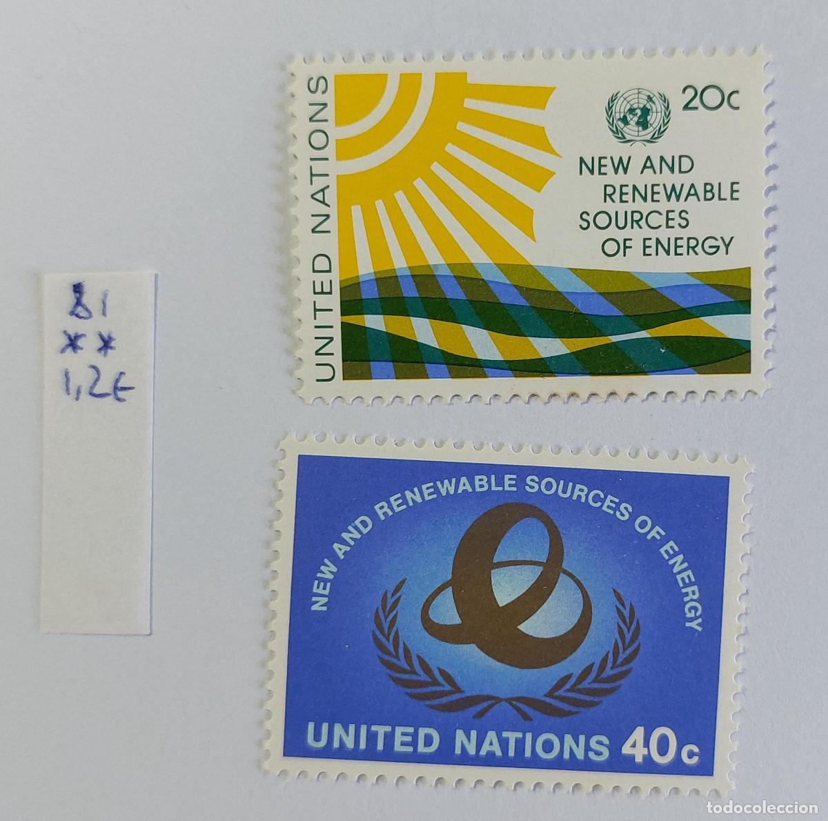Sellos: 1981 Conferencia de las Naciones Unidas sobre Fuentes de Energ&iacute;a Nuevas y Renovables ** MNH