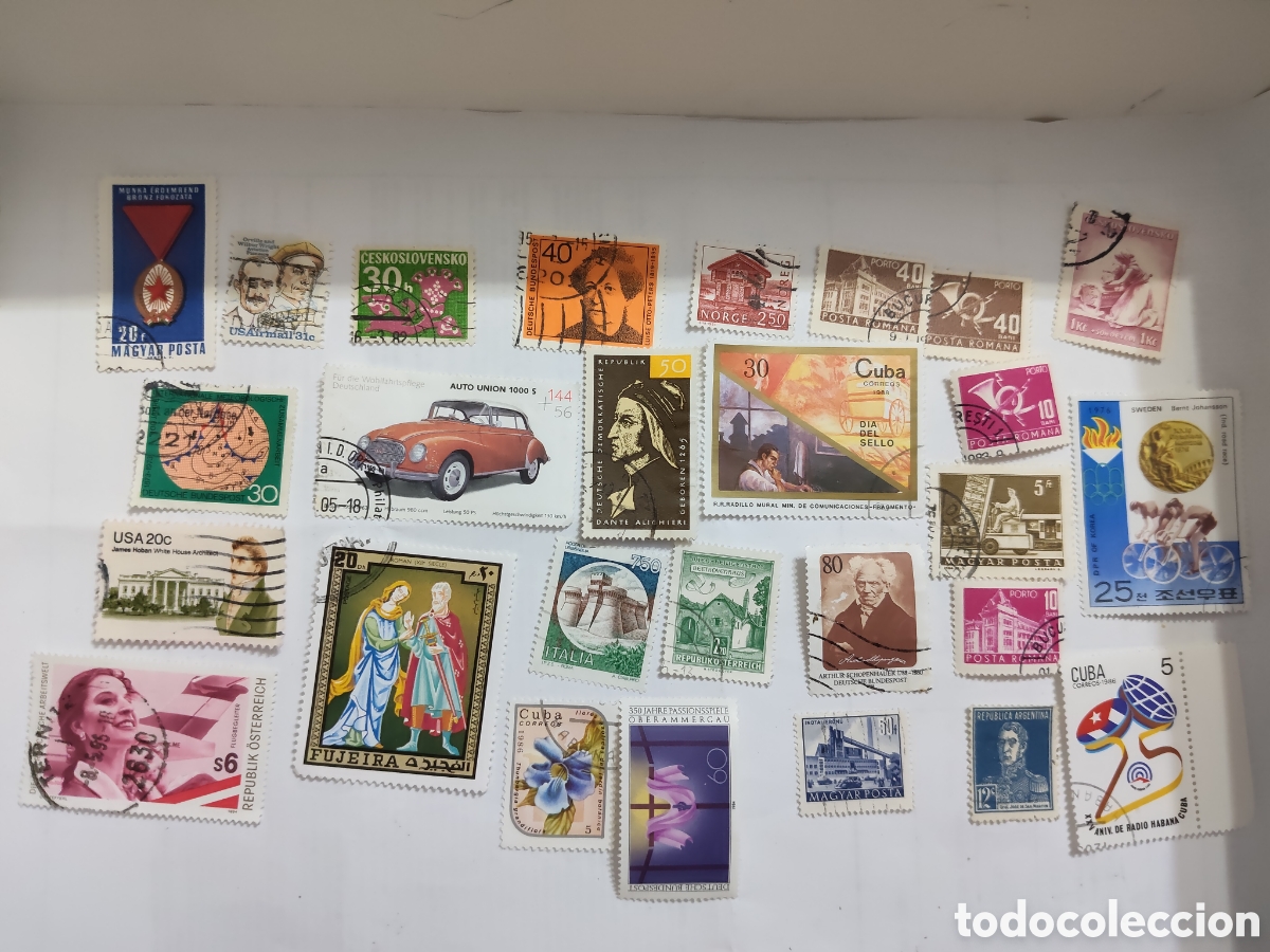 Sellos: 27 Sellos del mundo variados muy buenos