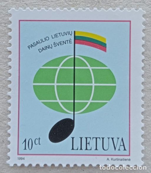 Sellos: 1994. LITUANIA. 486. Festival de la Canci&oacute;n. Serie completa. Nuevo.