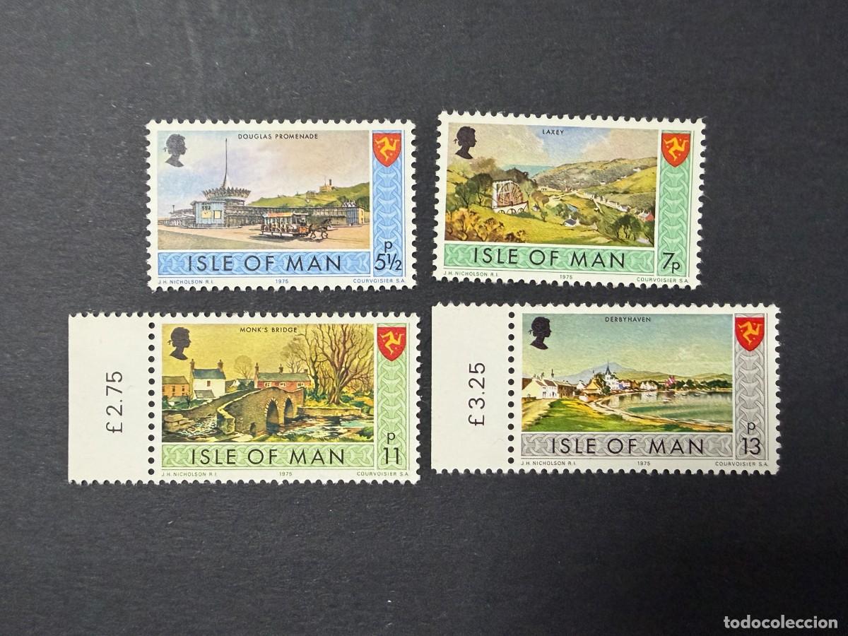 Sellos: ISLA DE MAN, 1975. YVERT 47/50. VISTAS PAISAJES. SERIE COMPLETA. NUEVOS. SIN FIJASELLOS