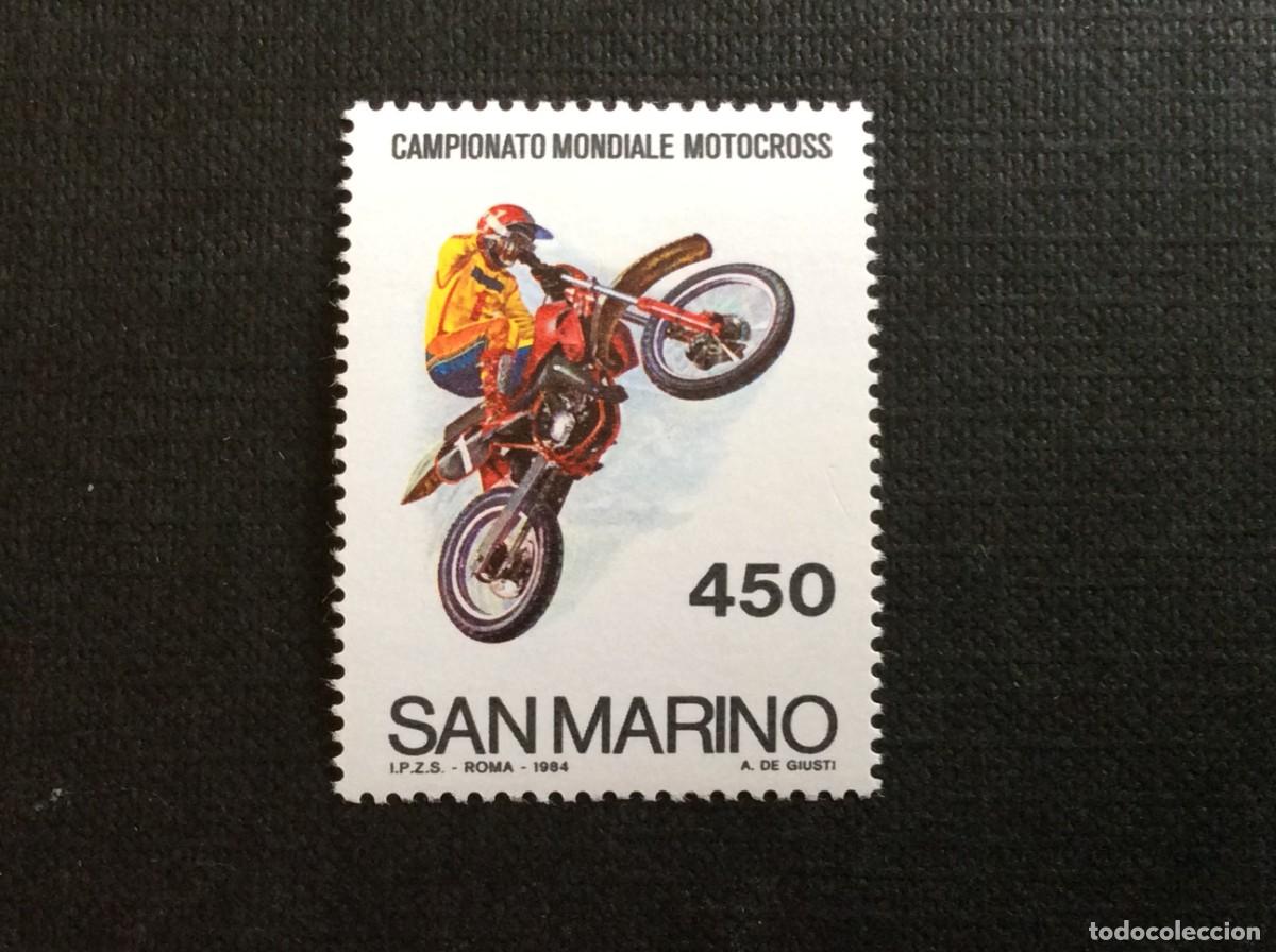 Sellos: SAN MARINO N&ordm; YVERT 1094*** A&Ntilde;O 1984. CAMPEONATO DEL MUNDO DE MOTOCROSS
