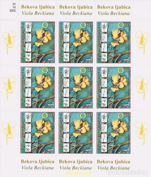 Sellos: 628521 MNH BOSNIA-HERZEGOVINA. Adm Croata 2002 FLORA