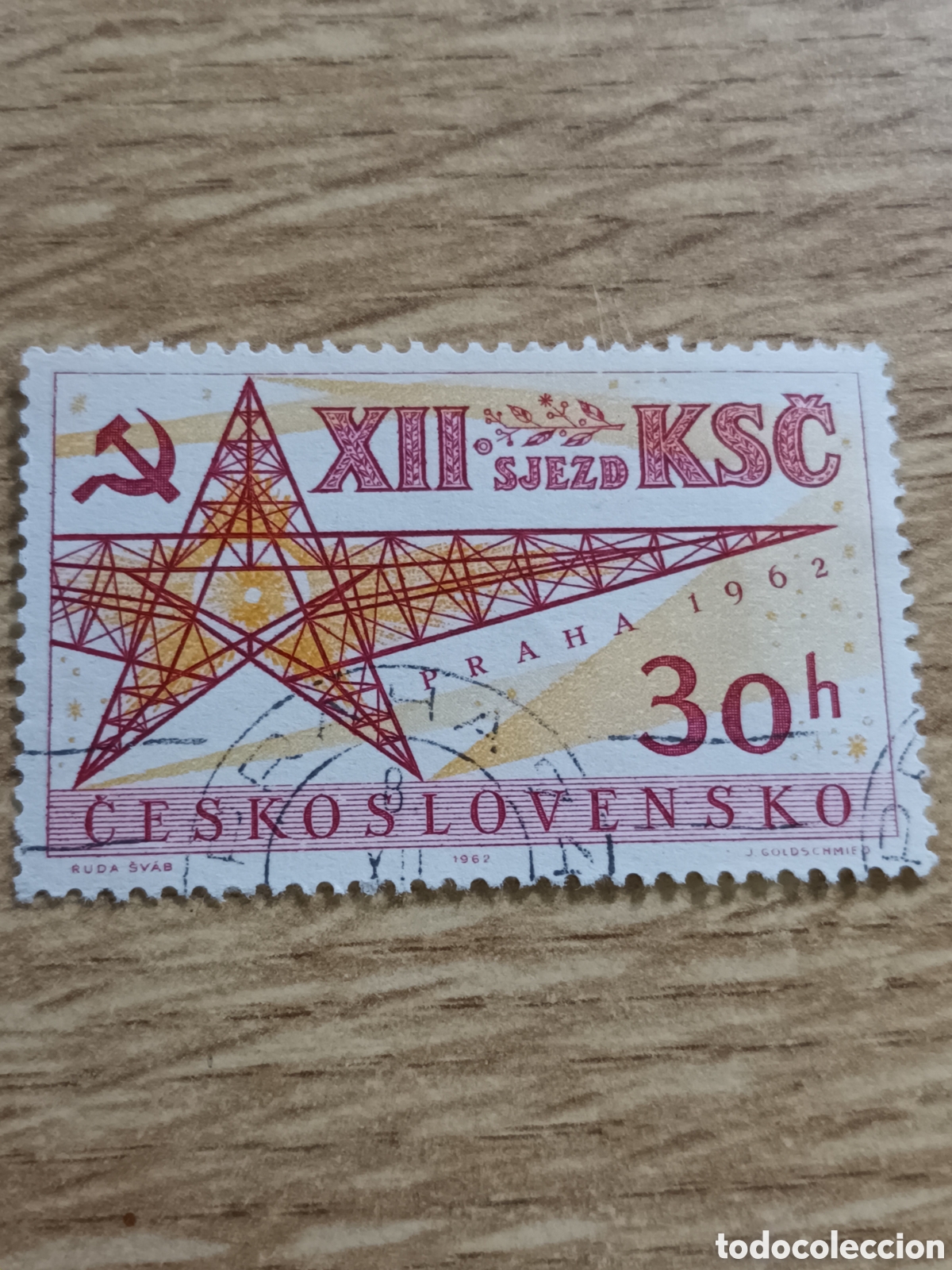 Sellos: SELLO DE CHECOSLOVAQUIA PRAHA 1962