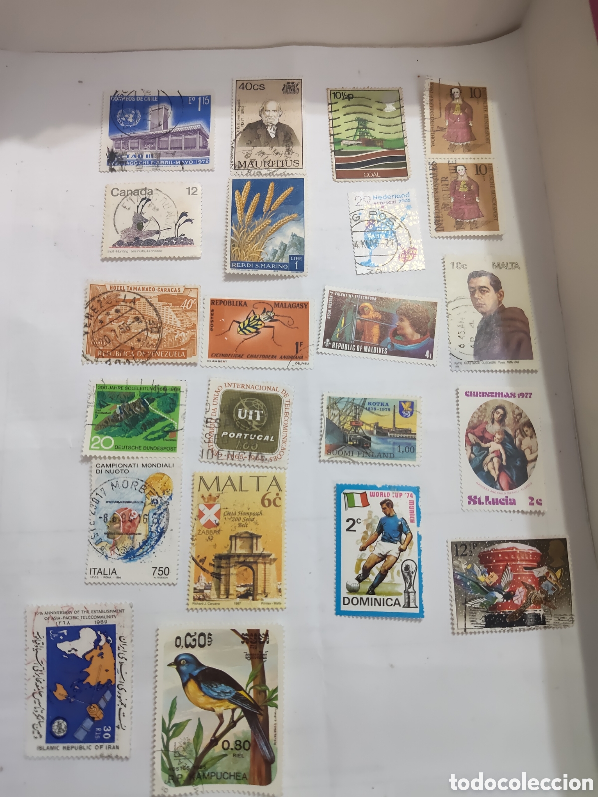 Sellos: 22 Sellos del mundo variados