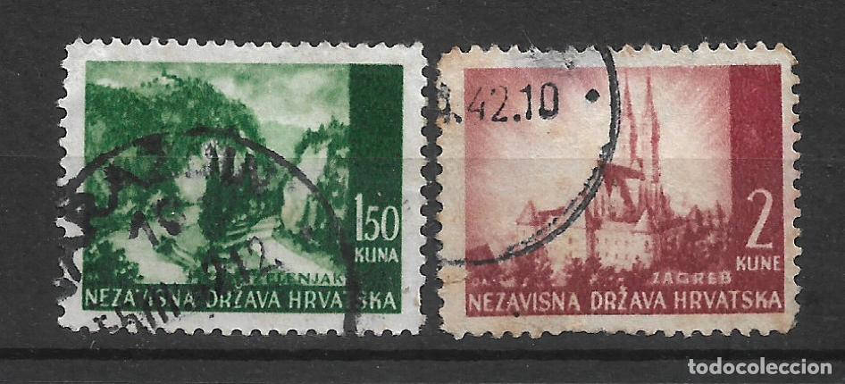 Sellos: croacia 1941 michel 34/35 usado - 12/6