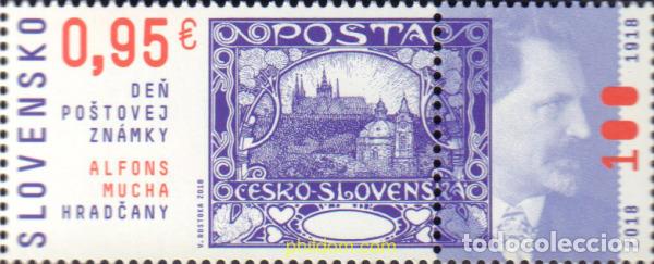 Sellos: 595442 MNH ESLOVAQUIA 2018 DIA DEL SELLO