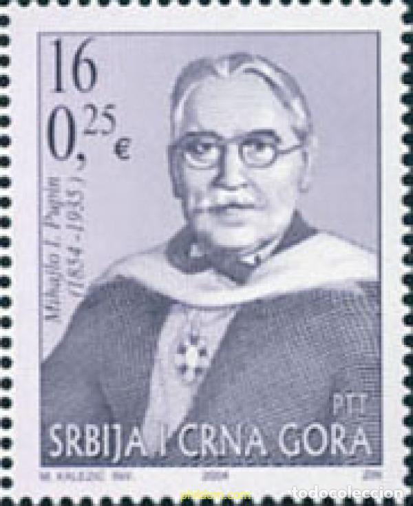 Sellos: 146152 MNH SERBIA Y MONTENEGRO 2004 150 ANIVERSARIO DEL NACIMIENTO DE MICHAEL I PUPIN