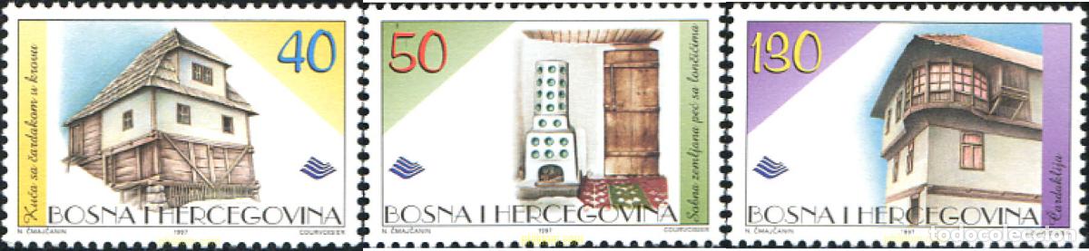 Sellos: 113852 MNH BOSNIA-HERZEGOVINA 1997 ARQUITECTURA TRADICIONAL