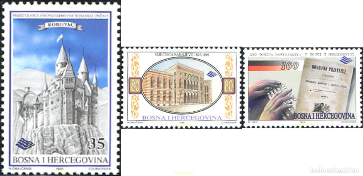 Sellos: 113467 MNH BOSNIA-HERZEGOVINA 1996 ANIVERSARIOS
