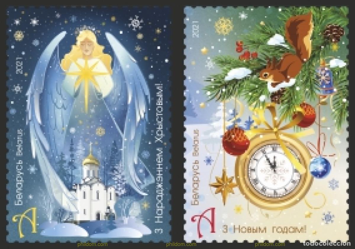 Sellos: 662089 MNH BIELORRUSIA 2021 NAVIDAD Y A&Ntilde;O NUEVO