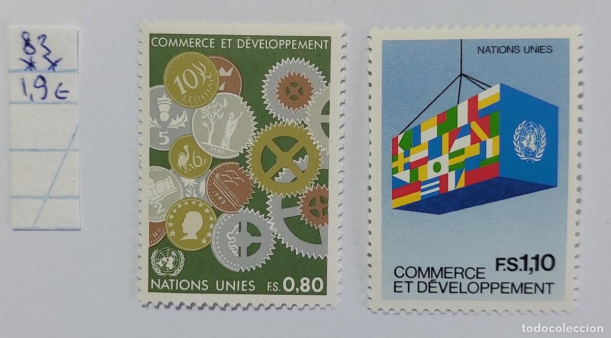 Sellos: Naciones Unidas en Ginebra 1983, Comercio y Desarrollo ** MNH