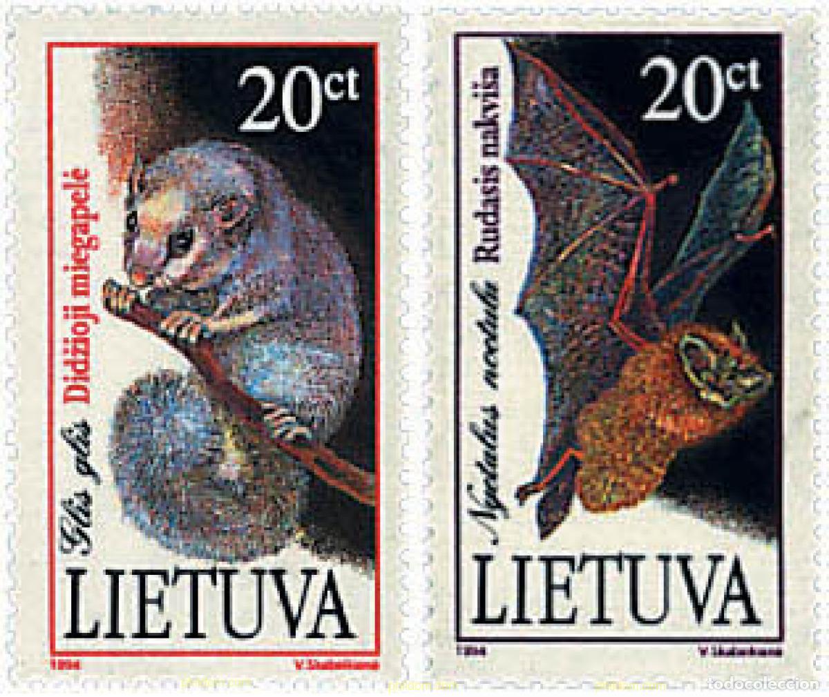 Sellos: 61431 MNH LITUANIA 1994 PROTECCION DE LA NATURALEZA