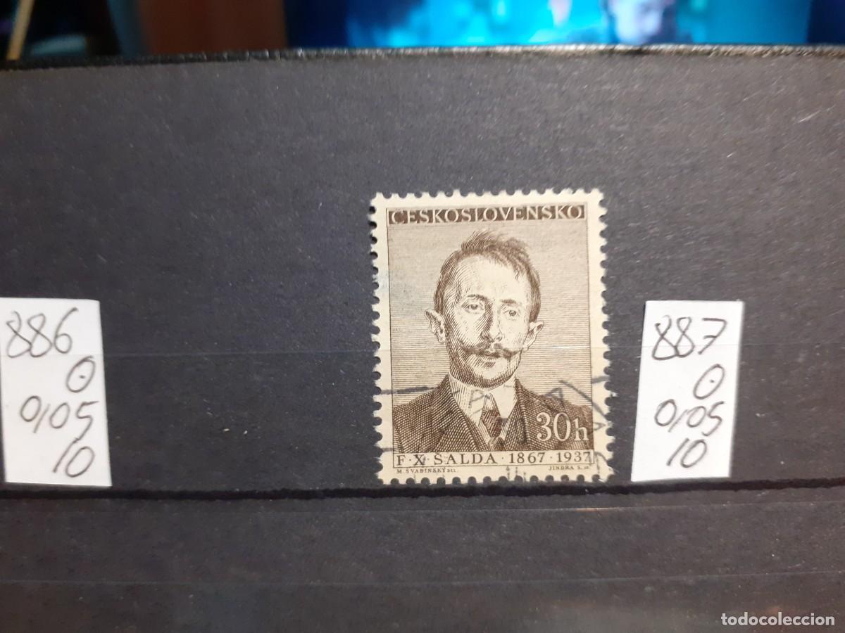 Sellos: SELLOS DE CHECOSLOVAQUIA. USADOS. YVERT N&ordm;887