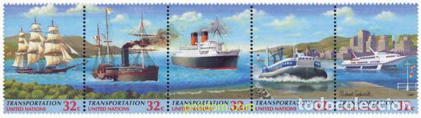 Sellos: 158716 MNH NACIONES UNIDAS. Nueva York 1997 BARCOS