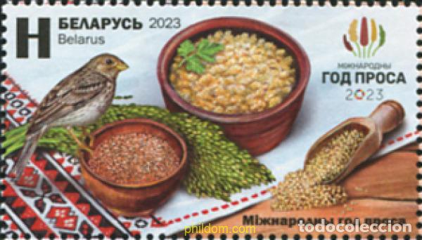 Sellos: 728617 MNH BIELORRUSIA 2023 A&ntilde;O INTERNACIONAL DEL MIJO