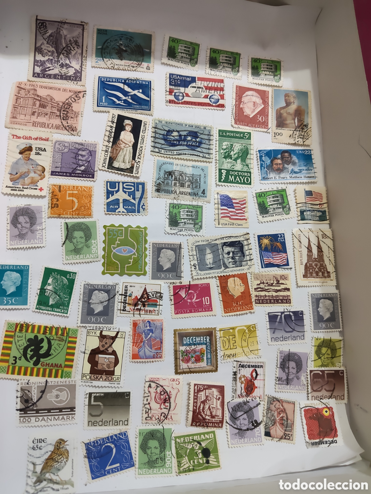 Sellos: 55 Sellos del mundo variados