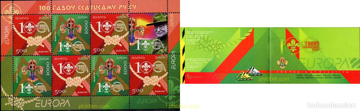 Sellos: 206226 MNH BIELORRUSIA 2007 EUROPA CEPT. 100 A&Ntilde;OS DE ESCULTISMO