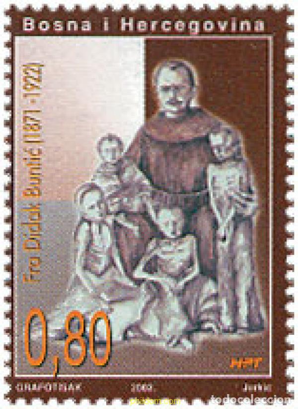 Sellos: 106357 MNH BOSNIA-HERZEGOVINA. Adm Croata 2002 80 ANIVERSARIO DE LA MUERTE DEL PADRE DIDAK BUNTIC
