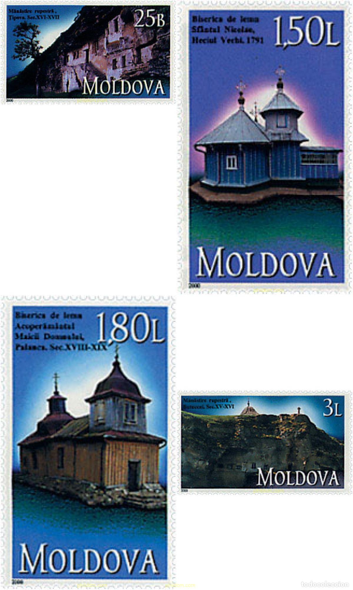 Sellos: 68980 MNH MOLDAVIA 2000 MONASTERIO RUPESTRES