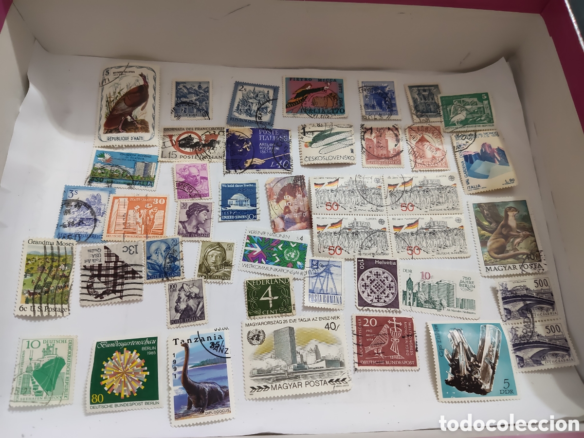 Sellos: 42 Sellos del mundo variados muy buenos